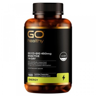 GO HEALTHY 辅酶Q10 保护心脏 高含量 450MG 100粒 新旧包装随机发